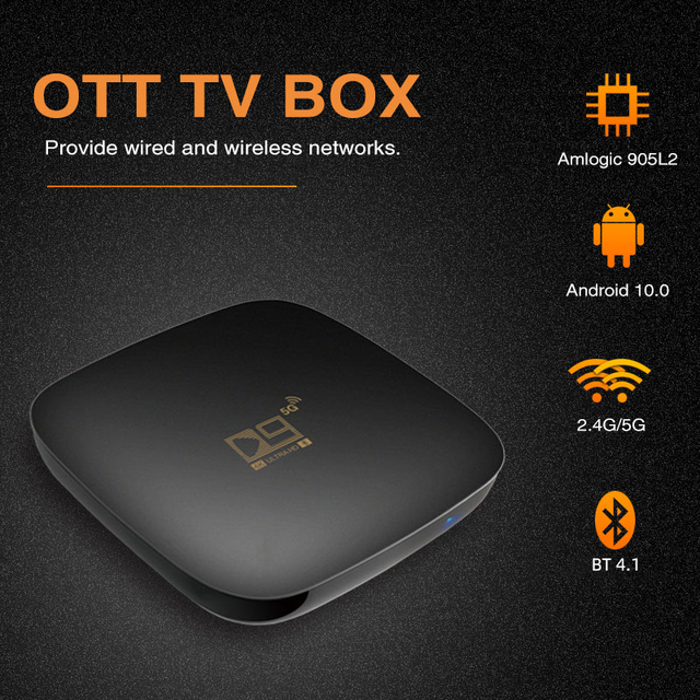 Dual Band Wifi BT S905L2  Amlogic S905   Tv Box Smart X96 Mini Tx Core Tvbox Android TV Box D9