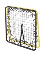 But de football portable pliable FORTUNE LAND, cadre en acier et aluminium, filet de rebond 75x75cm pour enfants et adultes, utilisation en extérieur, logo personnalisé