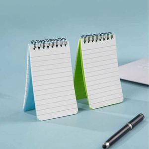 Custom <b>A5</b> Size Waterproof Stone Paper Top Spiral Bound Memo Notebook PP Saddle Stitching Colored <b>Notepads</b> for Outdoor Office Use - Product Image 3