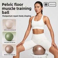 Mini ballon de yoga anti-éclatement 25 cm, petit ballon de Pilates pour l'entraînement du tronc, les exercices du plancher pelvien et la physiothérapie post-partum