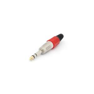 Cualquier marca CONECTOR MACHO PROFESIONAL DE 6,35mm-ESTÉREO-ROJO - Product Image 1
