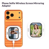 Écran de projection magnétique pour vlogging, caméra de téléphone portable, selfie, vlog, diffusion en direct, mini projecteur filaire BT 2.1 " LED HD