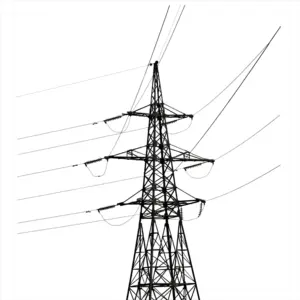 Galvanized Power Line Steel Tower High Quality 33KV Electric Transmission Tower