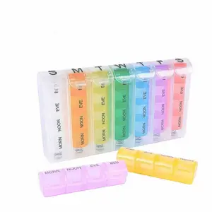 7 Day Plastic Medical Organizer Weekly Pill Box