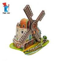 Modèle en papier DIY Puzzle 3D Structures architecturales Modèle Puzzle 3D Jouet pour enfants