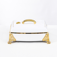 Seau isotherme de luxe doré électrolytique pour le service de buffet festif élégant