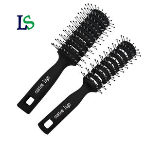 Peigne de coiffure ionique imperméable pour hommes avec logo personnalisé, <span class=keywords><strong>brosse</strong></span> en nylon avec manche en plastique pour le coiffage des pompadours - Product Image 1