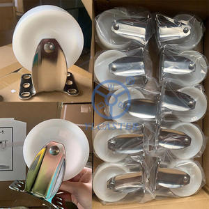 Huarui High Quality 3 4 5 Zoll Edelstahl Medium Duty Nylon Material Lenkräder für Möbel - Product Image 5