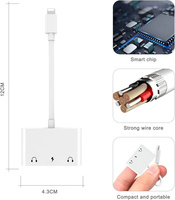 Adaptador de Audio USB C a 3,5mm 3 en 1 auxiliar a USB C divisor de auriculares con adaptador de carga rápida PD para teléfono 16/Pixel 9 8/Galaxy
