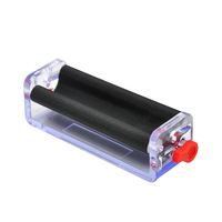 Accessoire de papier à rouler 70mm Transparent réglable main Muller rouleau en plastique tabac rouleau Cigarette rouleuse