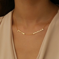 Colliers personnalisables en acier inoxydable avec certification CE pour couples, cadeaux tendance à faire soi-même