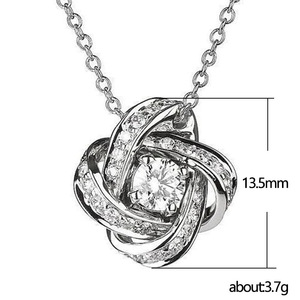 Collana con Ciondolo Cuore Eterno per Donne, Catena alla Moda per Clavicola, Gioiello per Uso Quotidiano - Product Image 2