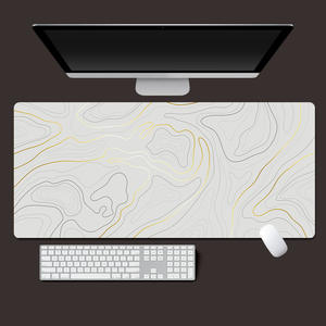 Alfombrilla de ratón para juegos impermeable negra con sublimación de colores grande <span class=keywords><strong>XX</strong></span> personalizada Borde de costura de Anime para alfombrilla de escritorio grande Playmat ordenador - Product Image 4