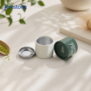 Envases Cilíndricos de Cartón Redondos para Alimentos, Hechos con Materiales Reciclables, Personalizados, de Alta Gama, para Proteínas, Matcha en Polvo, Té, de Grado Alimenticio - Product Image 6