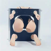 Marchandises ponctuelles SM Forcé Fixe Retenue Hip Lock Flirt Reliure Menottes en bois Régulation Fesse Manchette Retenue Sex Toys
