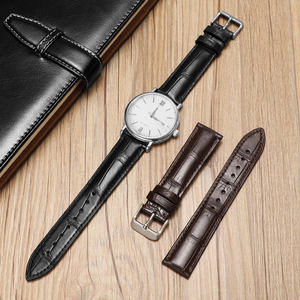 <span class=keywords><strong>Bracelet</strong></span> de <span class=keywords><strong>montre</strong></span> en <span class=keywords><strong>cuir</strong></span> véritable de peau de crocodile EYP-Slub CHARM 22 mm Vente directe d'usine Type boucle à ardillon pour pour pour - Product Image 2