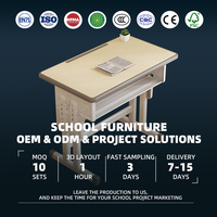 Table d'étude ergonomique pour enfants, avec rainure pour crayons, hauteur réglable, mobilier scolaire pour l'école primaire, vente en gros directe d'usine