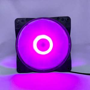 Nouveautés Ventilateur de refroidissement pour PC <span class=keywords><strong>RGB</strong></span> avec contrôleur, lumières LED multicolores, interface 6 broches, ventilateur de jeu - Product Image 2