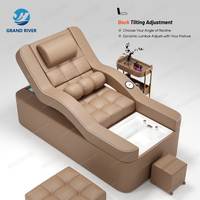 Fauteuil de lavage de cheveux et de spa japonais inclinable avec élévateur électrique pour salon de coiffure et pédicure