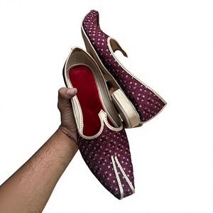 รองเท้าสไตล์ดั้งเดิมของชาวราชสถานสำหรับผู้ชาย BS International Student Shoes แฟชั่น หนังแท้ กันน้ำ รับทำโลโก้ตามสั่ง - Product Image 6