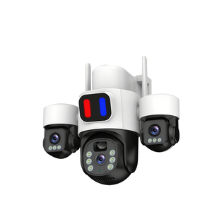 Caméra de sécurité domestique sans fil SHUZHI, CCTV, carte SIM 4G, solaire, surveillance, WiFi, caméra extérieure, WiFi <span class=keywords><strong>Camara</strong></span>, 6MP, trois objectifs, 3K - Product Image 1