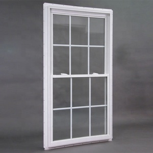 Fenêtres coulissantes insonorisées en <span class=keywords><strong>PVC</strong></span> de style américain avec moustiquaire, design moderne pour la maison et le bureau, fenêtres verticales en vinyle lisse - Product Image 1