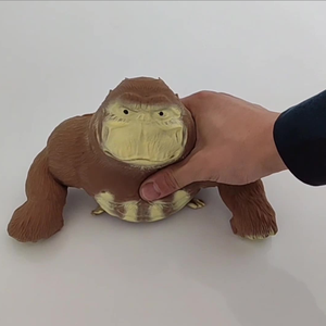 Gorilla stressbal, rekbaar, knijpbaar, squishy fidget <span class=keywords><strong>toy</strong></span> met zand gevulde TPR voor angstverlichting, party-favour voor jongens, meisjes, unisex - Product Image 3
