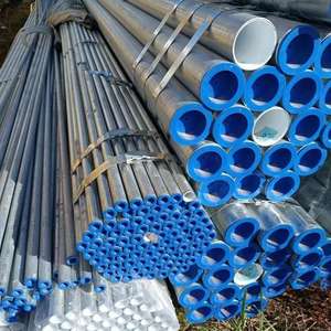 Tuyau en acier galvanisé Q235B de 1,5 pouce, poids par mètre, tuyaux en acier laminé à chaud avec revêtement plastique - Product Image 2