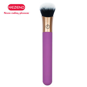 Elegante 2-In-1 Vibrerende Cosmetische Borstel Met 10 Snelheden, Usb Opladen Luxe Cadeau Voor Haar, Persoonlijke Wellness Massager - Product Image 2