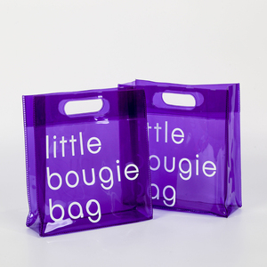 Piccola Borsa da Bagno con Stampa Neon, Borsa Cosmetica Trasparente in PVC Colorata con Manico - Product Image 3