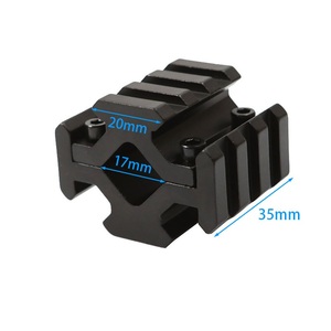 Factory Direct 13-20mm <b>clamp</b> 35mm Length 17mm Inner Diameter 21mm Quad-Slot Aluminum Alloy Optics Accessory outdoor Sports - Product Image 1