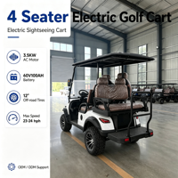 Voiturette de golf électrique Falcon H4+2, 4 places, rehaussée, pour la chasse, vente en gros d'usine chinoise, voiturette de golf tout-terrain