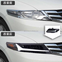 Phare LED à défilement pour Honda City 2008-2014, triple lentille, démarrage dynamique, clignotant séquentiel, lampe avant modifiée
