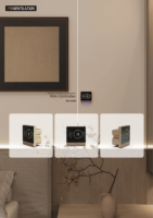 Système de ventilation pour petite salle de bain MIAHVAC avec ventilateur d'extraction en acier galvanisé, économie d'énergie et design graphique