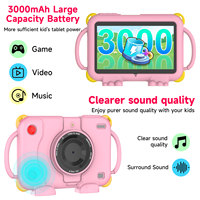 Tablet Infantil de 7 Pulgadas, Precio de Fábrica, Android 14.0, Quad-Core, 3GB+5GB RAM, 32GB ROM, 5.0MP, 180 °   Tableta Educativa para Niños con Cámara Giratoria