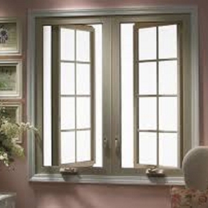 Fenêtre à battant en aluminium ALUFRONT AAMA à cadre fin avec grilles, étanche à l'air et à l'eau, pour la décoration résidentielle urbaine - Product Image 1