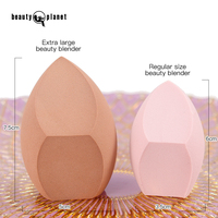 Éponge de maquillage Beauty Planet Super Big, douce, épaisse, extra large, sans latex, pour estomper le fond de teint, lavable