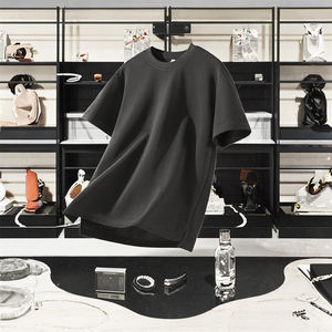 High Quality Luxury 100% Cotton Vintage Compression <b>T</b>-Shirt with Custom Print Logo Anti-UV & Eco-Friendly Men's Gym Clothing - Product Image 2