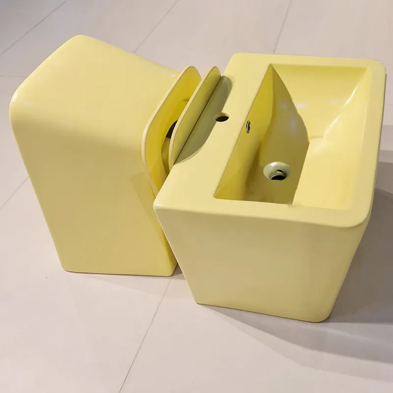 Lavabos de salle de bain pratiques avec des conceptions d'art de la main lavabo moyen-orient une pièce wc buanderie commode squat pan avec prix