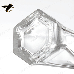Bouteille de tequila ou de brandy en verre givré personnalisée de 700 ml/750 ml avec bouchon, logo personnalisé, vide - Product Image 6