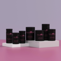 Bouteilles en plastique HDPE personnalisées avec logo, 100 ml, 200 ml, 300 ml, plusieurs tailles, pots pour capsules, compléments alimentaires, contenants pour vitamines