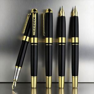 High End Luxury Metal Fountain <b>Pen</b> with Custom Logo 0.5 mm Writing Width Custom Student Team-building Corporate Promotion <b>Pens</b> - Product Image 1