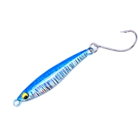 AOCLU Jig en métal plombé 6g, hameçon simple, action coulante, revêtement UV résistant - Leurre de jigging pour la pêche en eau douce et en eau salée (lac, ruisseau)
