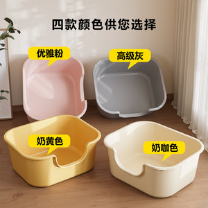 <b>Large</b> cat litter <b>box</b>, anti-leash, semi-enclosed, <b>extra</b>-<b>large</b> cat litter <b>box</b>, pet supplies. - Product Image 4