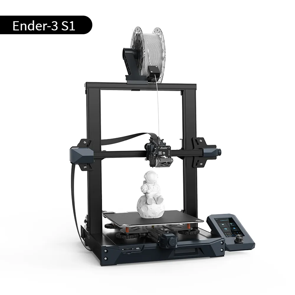 Creality Ender 3 S1 3D Printer with CR Touch Auto Leveling Kit PC Spring Steel Platform Full-Metal Extruder, 95% Pre-Install