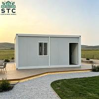 Maison conteneur préfabriquée de 20 pieds, installation rapide, idéale pour les bureaux, les entrepôts et les applications résidentielles.