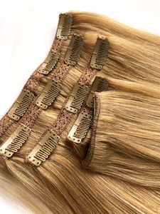 Estensioni di Capelli Umani con <span class=keywords><strong>Clip</strong></span> a Doppia Trama e Cuticole Allineate, Prezzo all'Ingrosso di Fabbrica - Product Image 6