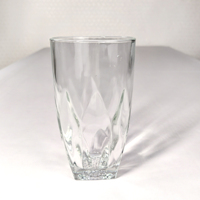 Tasses promotionnelles en verre borosilicate transparent coloré de haute qualité, gobelets de sublimation en cristal, capacité 301-400 ml, réutilisables