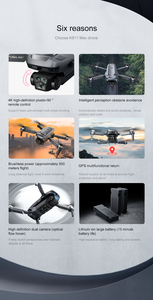 2024 New K811 MAX RC Drone Brushless Mini Professional 4K HD Dual Camera 5G WIFI GPS Return Obstacle Avoidance <strong>Dron</strong> Toys Gift - Product Image 5