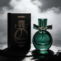 Flacon de parfum vide haut de gamme en verre avec bouchon nœud, personnalisable, avec boîte cadeau doublée de velours
